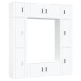 Set de muebles para TV 8 piezas madera contrachapada blanco en Muebles TV | Comprar online en Foru.es