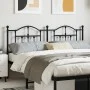Black metal headboard 160 cm by vidaXL, Headboards and footboards - Ref: Foro24-353474, Price: 55,58 €, Discount: %