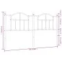 Kopfteil aus schwarzem Metall, 160 cm von vidaXL, Kopf- und Fußteile - Ref: Foro24-353474, Preis: 55,58 €, Rabatt: %