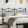 Cabecero de metal negro 180 cm de vidaXL, Cabeceros y pies de cama - Ref: Foro24-353475, Precio: 55,47 €, Descuento: %