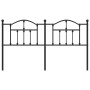 Cabecero de metal negro 180 cm de vidaXL, Cabeceros y pies de cama - Ref: Foro24-353475, Precio: 55,47 €, Descuento: %