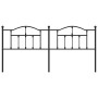 Cabecero de metal negro 200 cm de vidaXL, Cabeceros y pies de cama - Ref: Foro24-353477, Precio: 52,39 €, Descuento: %