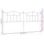 Cabecero de metal negro 200 cm de vidaXL, Cabeceros y pies de cama - Ref: Foro24-353477, Precio: 52,39 €, Descuento: %