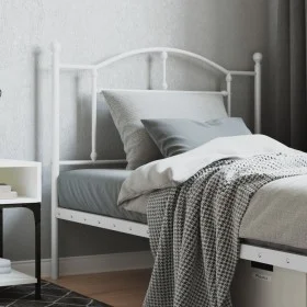 Cabecero de metal blanco 100 cm de vidaXL, Cabeceros y pies de cama - Ref: Foro24-353517, Precio: 31,87 €, Descuento: %