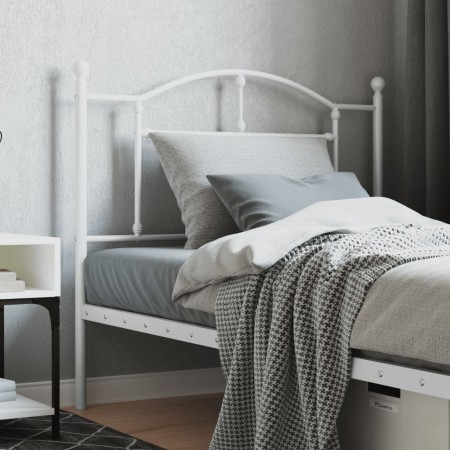 Cabecero de metal blanco 100 cm de vidaXL, Cabeceros y pies de cama - Ref: Foro24-353517, Precio: 32,39 €, Descuento: %