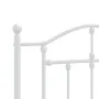 Kopfteil aus weißem Metall, 100 cm von vidaXL, Kopf- und Fußteile - Ref: Foro24-353517, Preis: 31,87 €, Rabatt: %