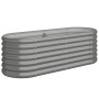 Jardinera arriate acero galvanizado gris 114x40x36 cm en Macetas y jardineras | Comprar online en Foru.es