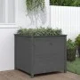 Solid gray pine wood planter 82.5x82.5x78 cm by vidaXL, Pots and planters - Ref: Foro24-825305, Price: 156,82 €, Discount: %