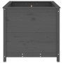 Jardinera madera maciza de pino gris 82,5x82,5x78 cm de vidaXL, Maceteros y jardineras - Ref: Foro24-825305, Precio: 158,85 €...