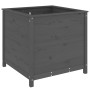 Jardinera madera maciza de pino gris 82,5x82,5x78 cm de vidaXL, Maceteros y jardineras - Ref: Foro24-825305, Precio: 158,85 €...