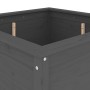 Jardinera madera maciza de pino gris 82,5x82,5x78 cm de vidaXL, Maceteros y jardineras - Ref: Foro24-825305, Precio: 158,85 €...