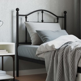Cabecero de metal negro 80 cm de vidaXL, Cabeceros y pies de cama - Ref: Foro24-353466, Precio: 31,96 €, Descuento: %