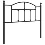 Cabecero de metal negro 100 cm de vidaXL, Cabeceros y pies de cama - Ref: Foro24-353468, Precio: 32,98 €, Descuento: %