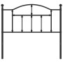 Cabecero de metal negro 100 cm de vidaXL, Cabeceros y pies de cama - Ref: Foro24-353468, Precio: 32,98 €, Descuento: %