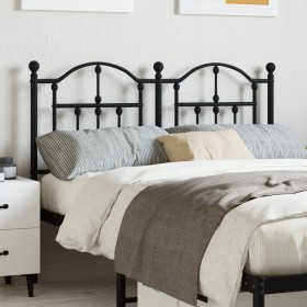 Cabecero de metal negro 120 cm de vidaXL, Cabeceros y pies de cama - Ref: Foro24-353470, Precio: 51,20 €, Descuento: %
