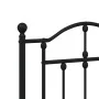 Kopfteil aus schwarzem Metall, 120 cm von vidaXL, Kopf- und Fußteile - Ref: Foro24-353470, Preis: 50,30 €, Rabatt: %