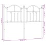 Cabecero de metal negro 120 cm de vidaXL, Cabeceros y pies de cama - Ref: Foro24-353470, Precio: 51,20 €, Descuento: %