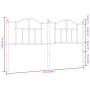 Cabecero de metal blanco 180 cm de vidaXL, Cabeceros y pies de cama - Ref: Foro24-353524, Precio: 50,48 €, Descuento: %