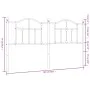 Kopfteil aus weißem Metall, 180 cm von vidaXL, Kopf- und Fußteile - Ref: Foro24-353524, Preis: 49,65 €, Rabatt: %