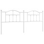 Cabecero de metal blanco 193 cm de vidaXL, Cabeceros y pies de cama - Ref: Foro24-353525, Precio: 49,03 €, Descuento: %