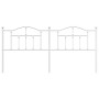 Cabecero de metal blanco 193 cm de vidaXL, Cabeceros y pies de cama - Ref: Foro24-353525, Precio: 49,03 €, Descuento: %