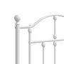 Kopfteil aus weißem Metall, 193 cm von vidaXL, Kopf- und Fußteile - Ref: Foro24-353525, Preis: 48,25 €, Rabatt: %