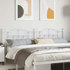 Cabecero de metal blanco 200 cm de vidaXL, Cabeceros y pies de cama - Ref: Foro24-353526, Precio: 52,14 €, Descuento: %