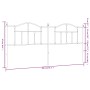 Cabecero de metal blanco 200 cm de vidaXL, Cabeceros y pies de cama - Ref: Foro24-353526, Precio: 52,14 €, Descuento: %