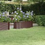 Jardinera acero galvanizado marrón 114x40x36 cm en Macetas y jardineras | Comprar online en Foru.es