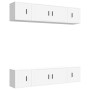 Set de muebles para TV 6 piezas madera contrachapada blanco en Muebles TV | Comprar online en Foru.es