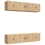 Set de muebles para TV 6 pzas madera contrachapada roble sonoma en Muebles TV | Comprar online en Foru.es