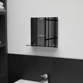 Espejo de pared con estante de vidrio templado 30x30 cm de vidaXL, Espejos - Ref: Foro24-249434, Precio: 18,72 €, Descuento: %