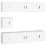 Set de muebles para TV 7 piezas madera contrachapada blanco en Muebles TV | Comprar online en Foru.es