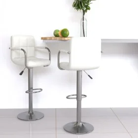 Küchenhocker 2 Einheiten weißes Kunstleder von vidaXL, Küchenhocker - Ref: Foro24-334593, Preis: 118,07 €, Rabatt: %