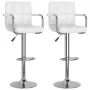 Taburetes de cocina 2 unidades cuero sintético blanco de vidaXL, Taburetes de cocina - Ref: Foro24-334593, Precio: 118,07 €, ...