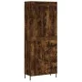 Aparador alto madera contrachapada roble ahumado 69,5x34x180 cm de vidaXL, Aparadores - Ref: Foro24-3199822, Precio: 168,32 €...
