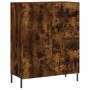 Aparador alto madera contrachapada roble ahumado 69,5x34x180 cm de vidaXL, Aparadores - Ref: Foro24-3199822, Precio: 170,57 €...