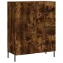 Aparador alto madera contrachapada roble ahumado 69,5x34x180 cm de vidaXL, Aparadores - Ref: Foro24-3199822, Precio: 168,32 €...