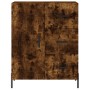 Aparador alto madera contrachapada roble ahumado 69,5x34x180 cm de vidaXL, Aparadores - Ref: Foro24-3199822, Precio: 170,57 €...