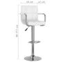 Taburetes de cocina 2 unidades cuero sintético blanco de vidaXL, Taburetes de cocina - Ref: Foro24-334593, Precio: 118,07 €, ...