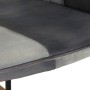 Mecedora de cuero auténtico y lona gris de vidaXL, Mecedoras - Ref: Foro24-339693, Precio: 101,47 €, Descuento: %