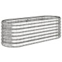 Jardinera de acero galvanizado plateado 114x40x68 cm en Macetas y jardineras | Comprar online en Foru.es