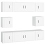 Set de muebles para TV 8 piezas madera contrachapada blanco en Muebles TV | Comprar online en Foru.es