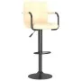 Taburete de cocina de terciopelo crema de vidaXL, Taburetes de cocina - Ref: Foro24-334647, Precio: 71,56 €, Descuento: %