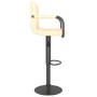 Taburete de cocina de terciopelo crema de vidaXL, Taburetes de cocina - Ref: Foro24-334647, Precio: 72,59 €, Descuento: %