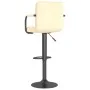 Taburete de cocina de terciopelo crema de vidaXL, Taburetes de cocina - Ref: Foro24-334647, Precio: 71,56 €, Descuento: %