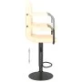 Taburete de cocina de terciopelo crema de vidaXL, Taburetes de cocina - Ref: Foro24-334647, Precio: 71,56 €, Descuento: %
