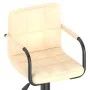 Cremefarbener Küchenhocker aus Samt von vidaXL, Küchenhocker - Ref: Foro24-334647, Preis: 71,56 €, Rabatt: %