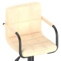 Taburete de cocina de terciopelo crema de vidaXL, Taburetes de cocina - Ref: Foro24-334647, Precio: 72,59 €, Descuento: %