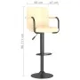 Taburete de cocina de terciopelo crema de vidaXL, Taburetes de cocina - Ref: Foro24-334647, Precio: 71,56 €, Descuento: %